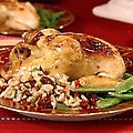 Cornish Hens with Brown Rice Stuffing (Robin Miller) recipe