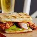Crispy Chicken and Scallion Waffle Sandwich (Jeff Mauro) recipe