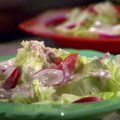 Easy Salad with Creamy Roasted Tomatillo Dressing (Sunny Anderson) recipe