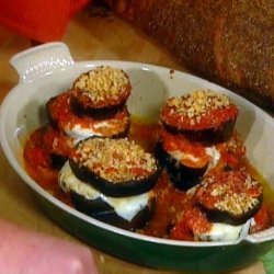 Eggplant, Tomato and Feta Cheese Napoleons (Emeril Lagasse) recipe