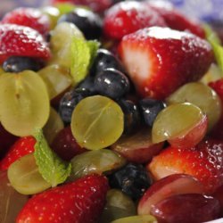 Fruit Salad with Orange-Vanilla Syrup (Ree Drummond) recipe