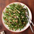 Green Beans with Caramelized Onions and Almonds (Tyler Florence) recipe