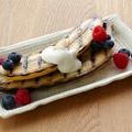 Grilled Bananas with Maple Creme Fraiche (Bobby Flay) recipe