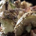 Grilled Chicken with Garlic-Herb Dressing and Grilled Lemon (Tyler Florence) recipe