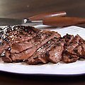 Grilled Flank Steak with Ginger Marinade (Aida Mollenkamp) recipe