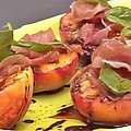 Grilled Peaches with Prosciutto and Balsamic (Bobby Flay) recipe
