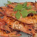 Grilled Prawns with Spicy Fresh Pepper Sauce recipe