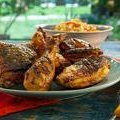 Grilled Red Chile Buttermilk Chicken with Spicy Mango Honey Glaze (Bobby Flay) recipe