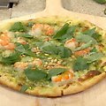 Grilled Shrimp and Cilantro Pesto Pizza (Bobby Flay) recipe