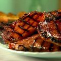 Grilled Smoked Pork Chops with Sweet and Sour Glaze (Sunny Anderson) recipe