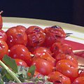 Marinated Grilled Cherry Tomatoes Skewers (Bobby Flay) recipe