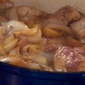 Potted Pork Tenderloin with Sweet Onions and Apple (Rachael Ray) recipe