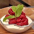 Raspberries with Ricotta Cream (Bobby Flay) recipe