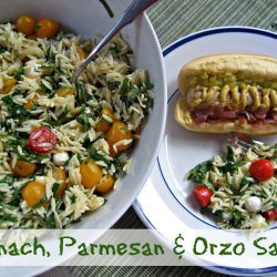 Spinach and Orzo Salad recipe