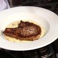 Roast Pork Chops with Cheddar and Bacon Grits (Paula Deen) recipe