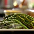 Roasted Asparagus with Rhubarb Vinegar (Claire Robinson) recipe