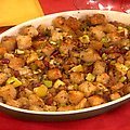 Sausage, Dried Cranberry and Apple Stuffing recipe