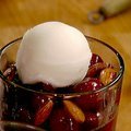 Sauteed Cherries with Grappa and Almonds (Alexandra Guarnaschelli) recipe