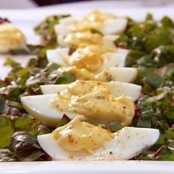 Sauteed Garlic and Shallot Deviled Eggs recipe