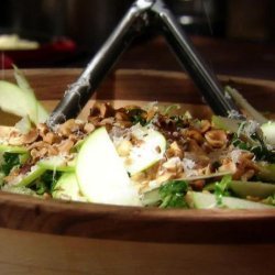 Shaved Brussels Sprout and Kale Slaw with Pecorino and Toasted Hazelnuts (Guy Fieri) recipe