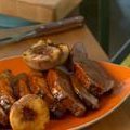 Sicilian Grilled Pork Loin with Agrodolce Grilled Peaches (Bobby Flay) recipe
