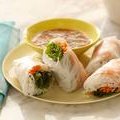 Soft Asian Summer Rolls with Sweet and Savory Dipping Sauce (Ellie Krieger) recipe