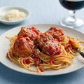 Spaghetti and No-Meat Balls recipe