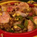 Spicy Shrimp and Mushroom Casserole (Marcela Valladolid) recipe