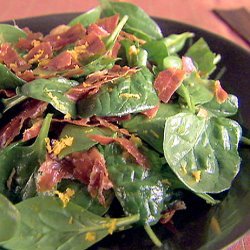 Spinach Salad with Orange Vinaigrette (Giada De Laurentiis) recipe