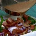 Spinach Salad with Warm Bacon Dressing (Paula Deen) recipe