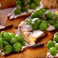 Sweet Pea Salad and Ricotta Cheese Crostini (Aaron McCargo, Jr.) recipe