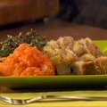 Traditional Supper Stuffing with Cider Gravy (Rachael Ray) recipe