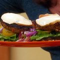 Turkey Cacciatore Burgers on Portobello  Buns  (Rachael Ray) recipe