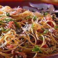 Whole-Grain Spaghetti with Pecorino, Prosciutto and Pepper (Fall) (Giada De Laurentiis) recipe