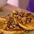 Whole-Wheat Pancakes with Nutty Topping (Ellie Krieger) recipe
