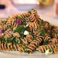 Whole-Wheat Pasta Salad with Walnuts and Feta Cheese (Ellie Krieger) recipe