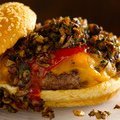 Wild Mushroom-Cheddar Burger (Bobby Flay) recipe