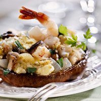 Shrimp Stuffed Portobello Mushrooms recipe