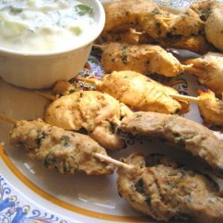 Tandoori Chicken Sticks With Cilantro Yogurt recipe