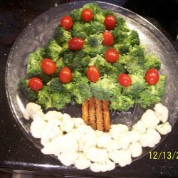 Christmas Tree Veggie Platter recipe