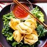 Cheese Wontons With Hot Sauce recipe