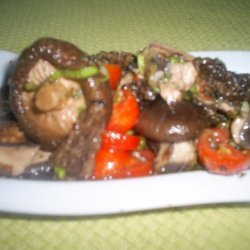 Marinated Morel Portabella And Shitake Mushrooms recipe