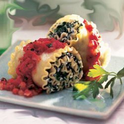 Spinach And Cheese Rollups recipe