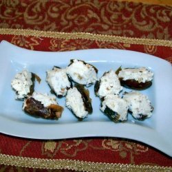 Dates Stuffed With Sweetened Goat Cheese And Walnu... recipe