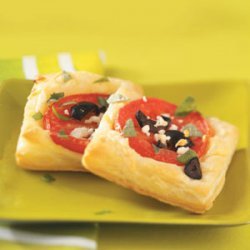 Mediterranean  Cheese And Tomato Bites recipe