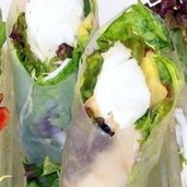 Lobster And Avocado Summer Roll With Mango Coulis recipe