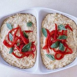 Artichoke Bean Dip With Roasted Red Peppers recipe