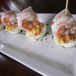 Shrimp Deviled Eggs With Piment Despelette recipe