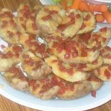 Twice-baked Potato Skins W Pepperoni recipe
