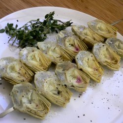 Grilled Baby Artichoke Spiedini With Lemon-thyme A... recipe